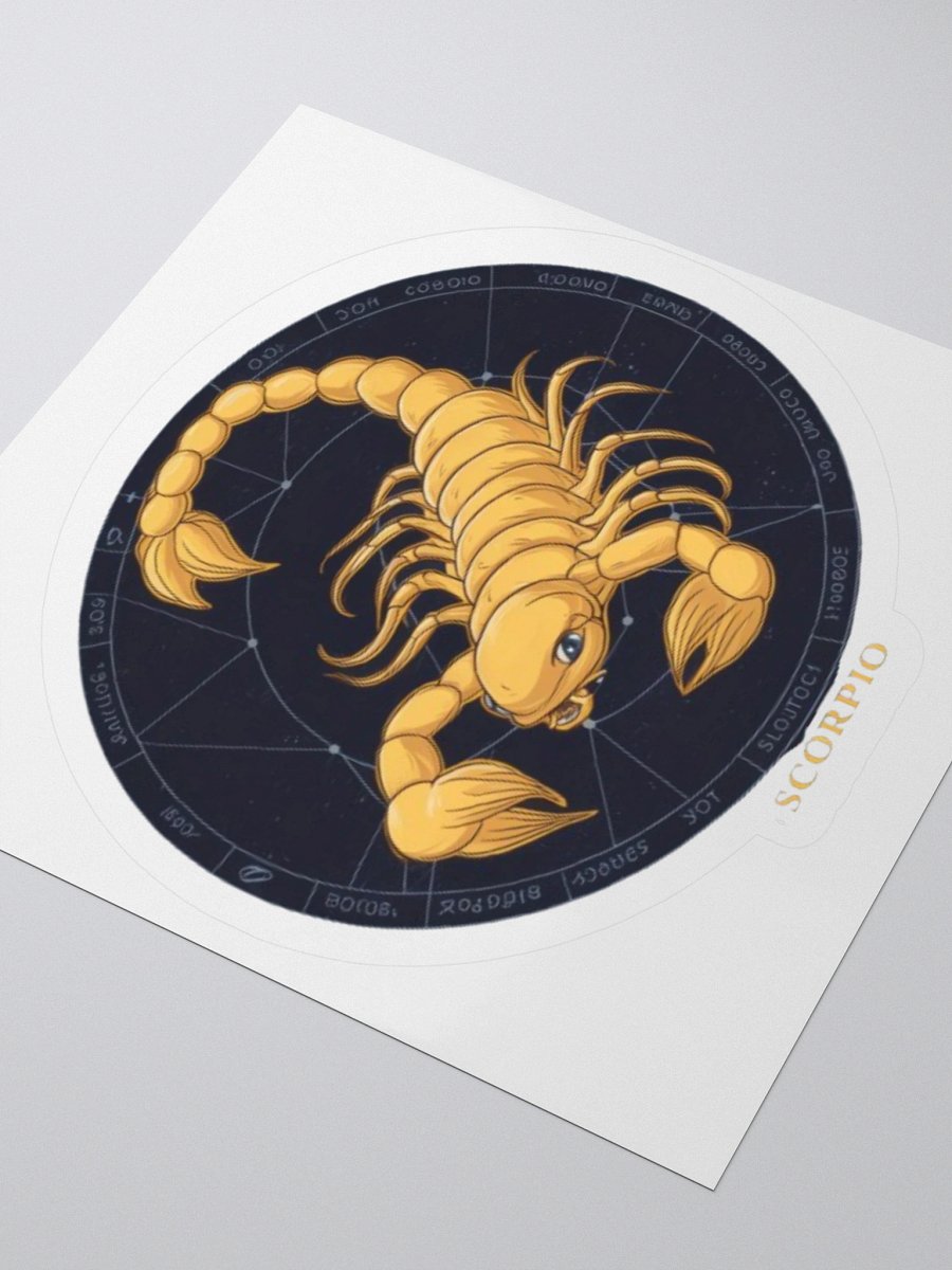 Scorpio Zodiac Sticker - Exclusive Golden Design | TDS Music product image (7)