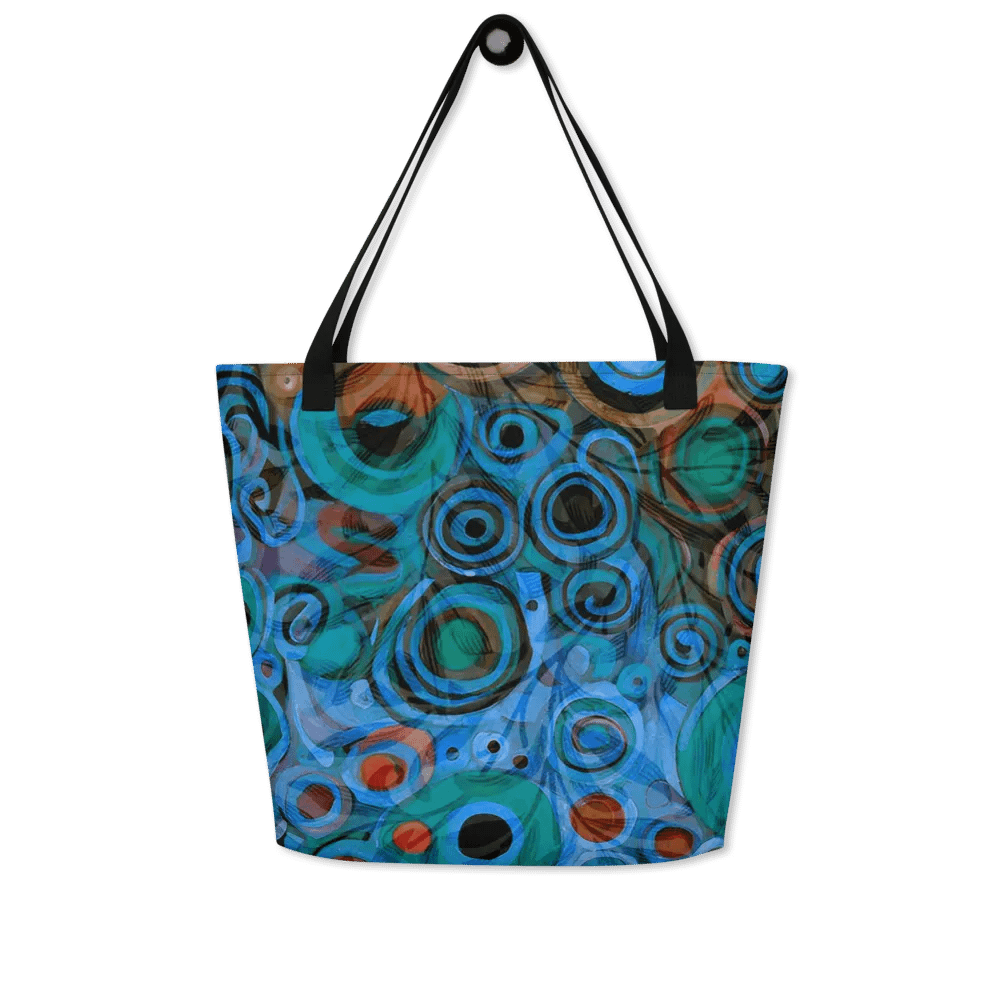klimt inspired design all over print tote for moms dads friendsmen and ladies product image (5)