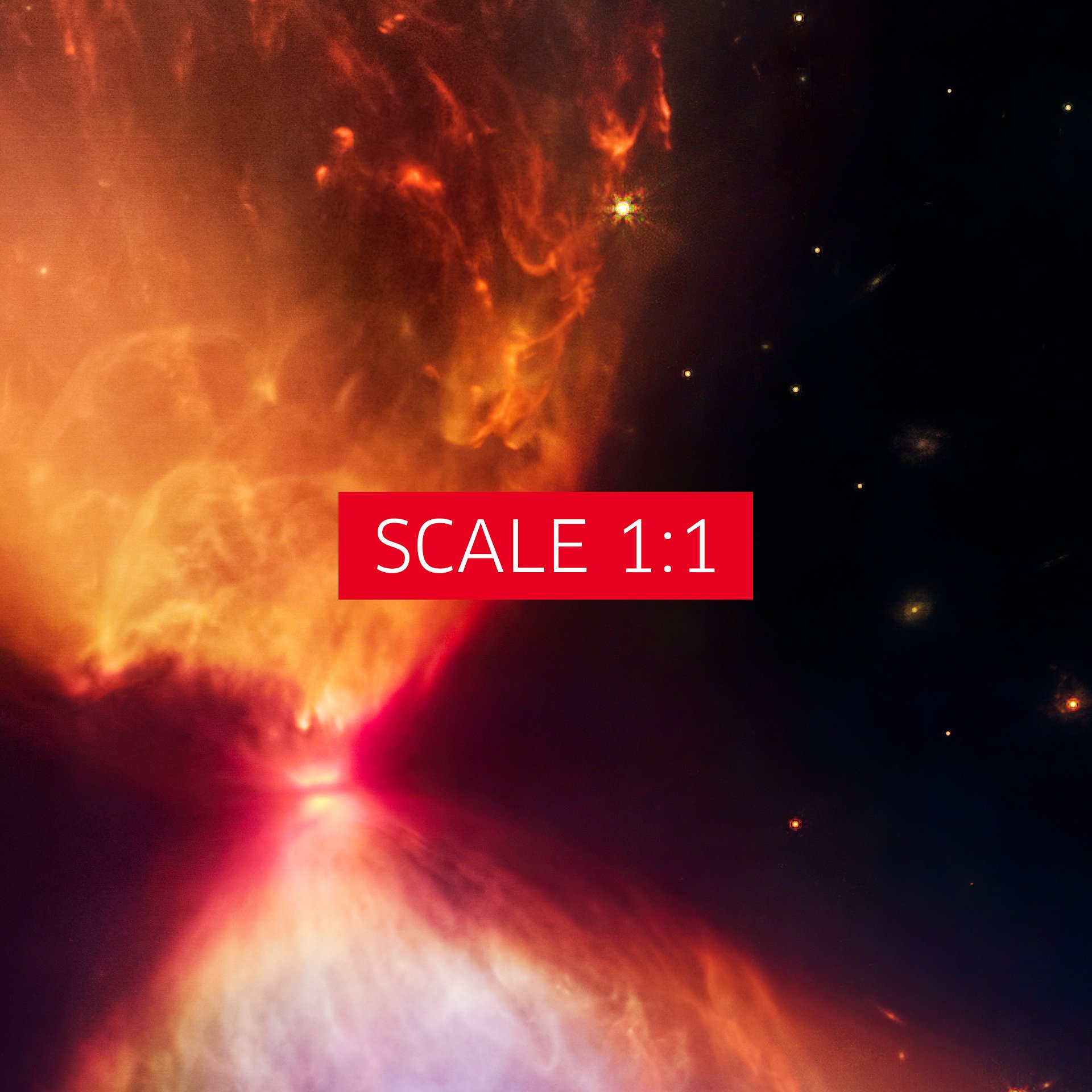 JWST Young Stellar Object (Fiery Hourglass), L1527 (James Webb/JWST) — space poster, science poster product image (5)