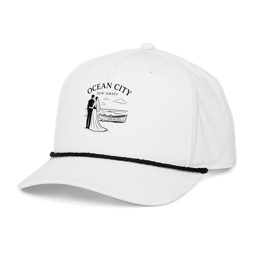 Ocean City NJ 5-Panel Classic Rope Wedding Cap product image (3)