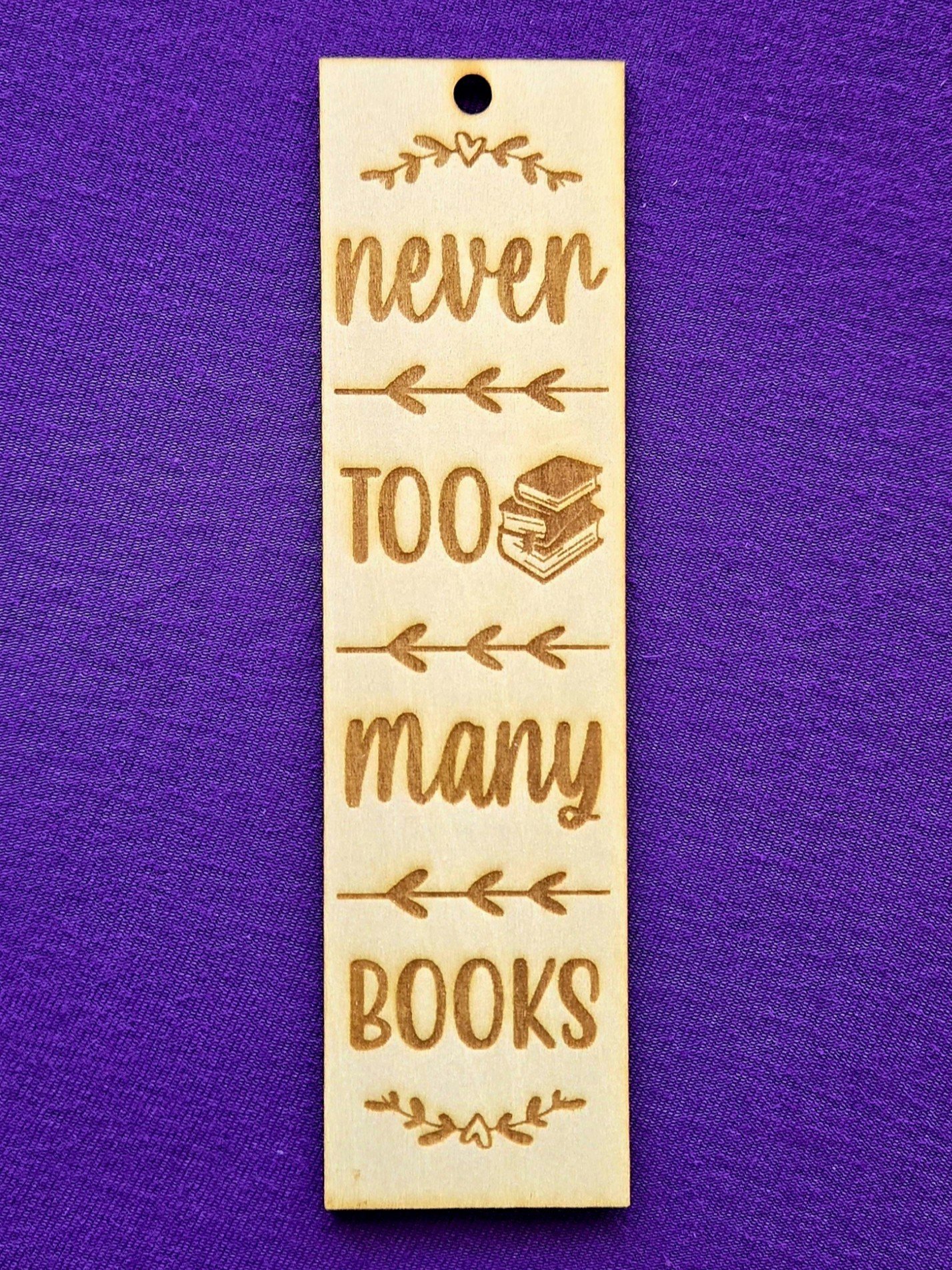 Wooden Bookmark - Never product image (1)