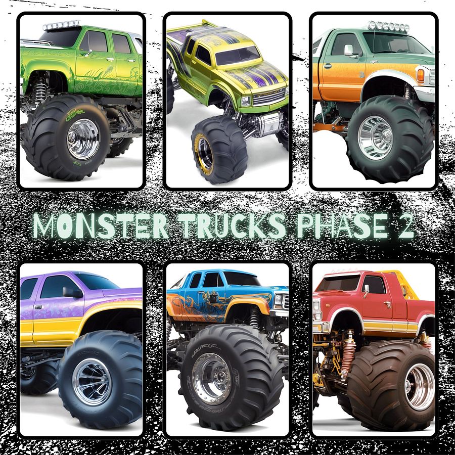 Monster Trucks Phase 2 PNG Clipart Images product image (1)