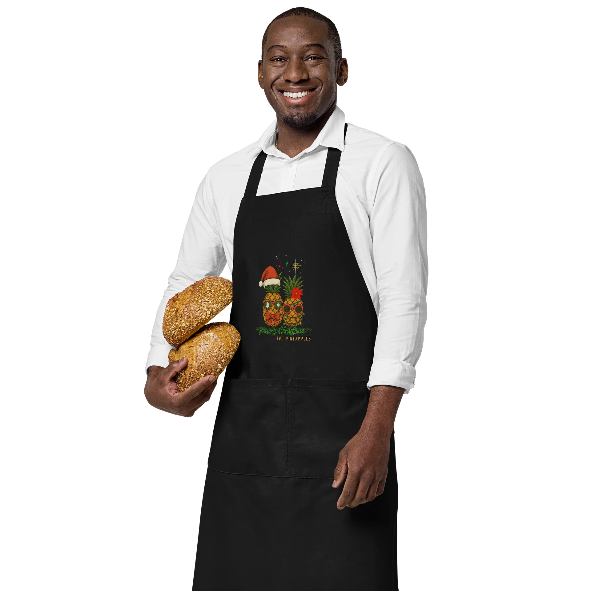 Festive Pineapple Christmas Apron product image (1)