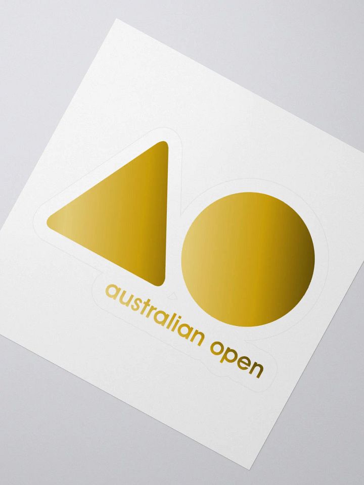 Australian open Gradient Gold Kiss Cut Stickers product image (6)