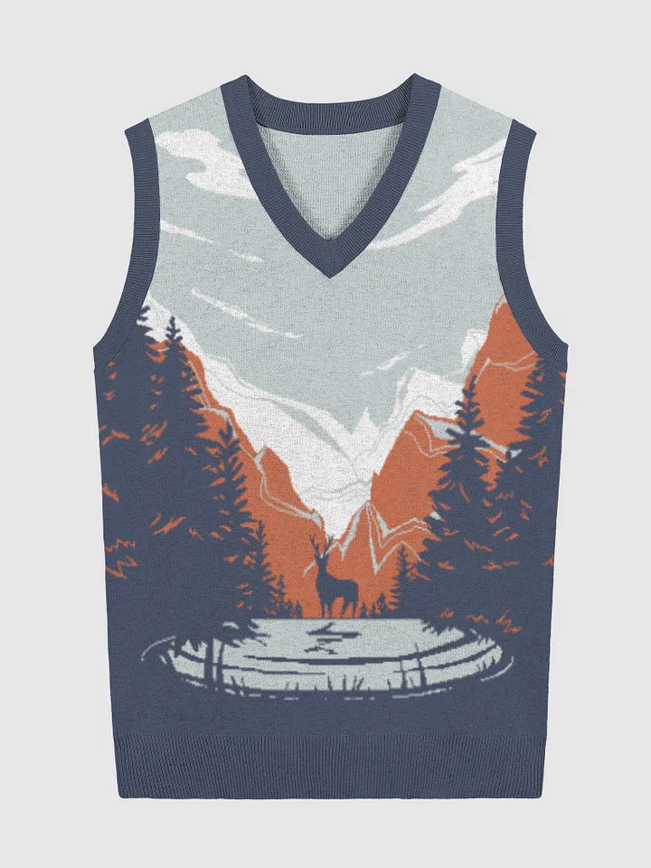 KawaiKitten Nordic Deer V-Neck Vest product image (1)