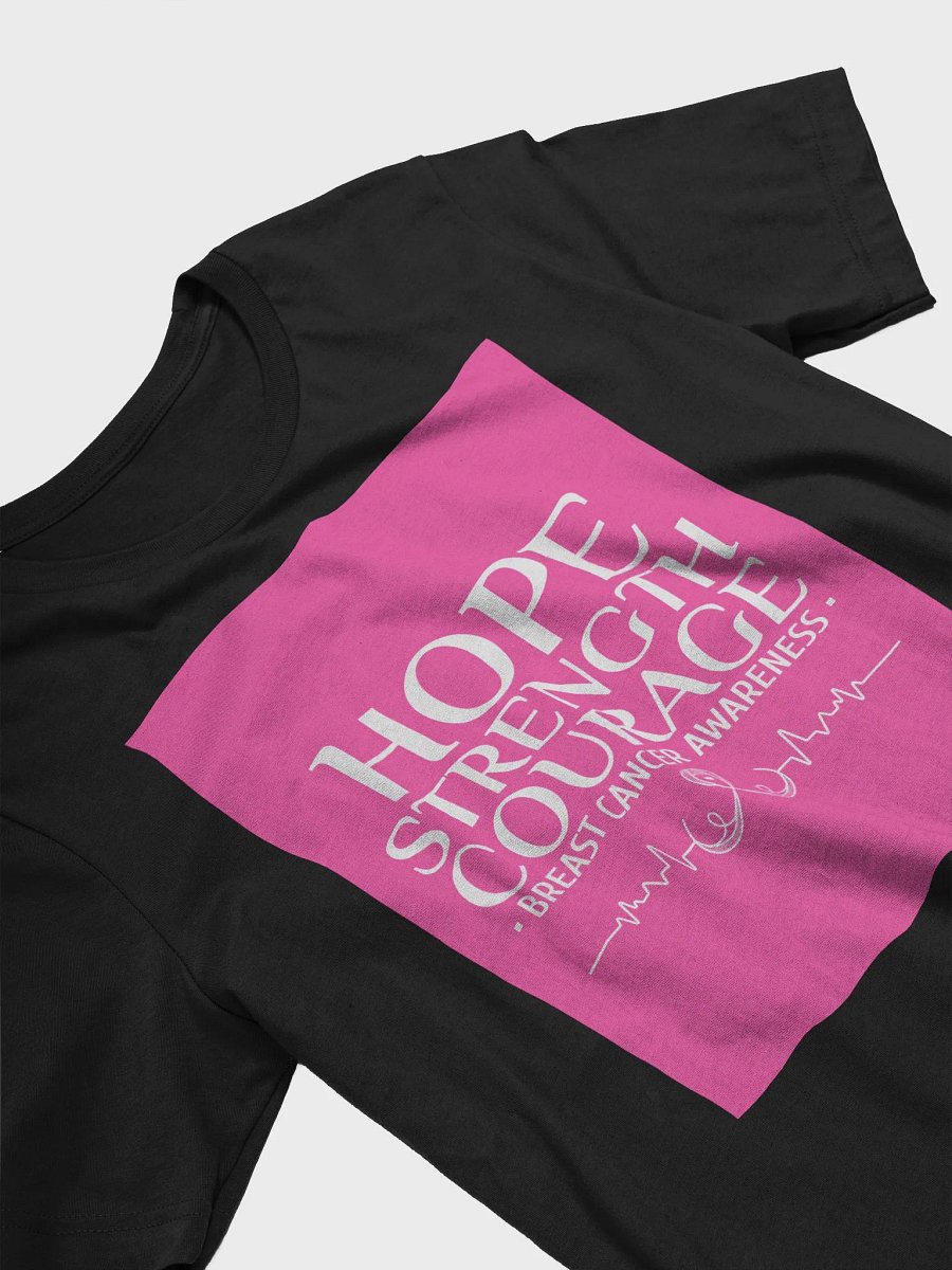 Hope Strength Courage Breast Cancer Awareness TShirt product image (3)