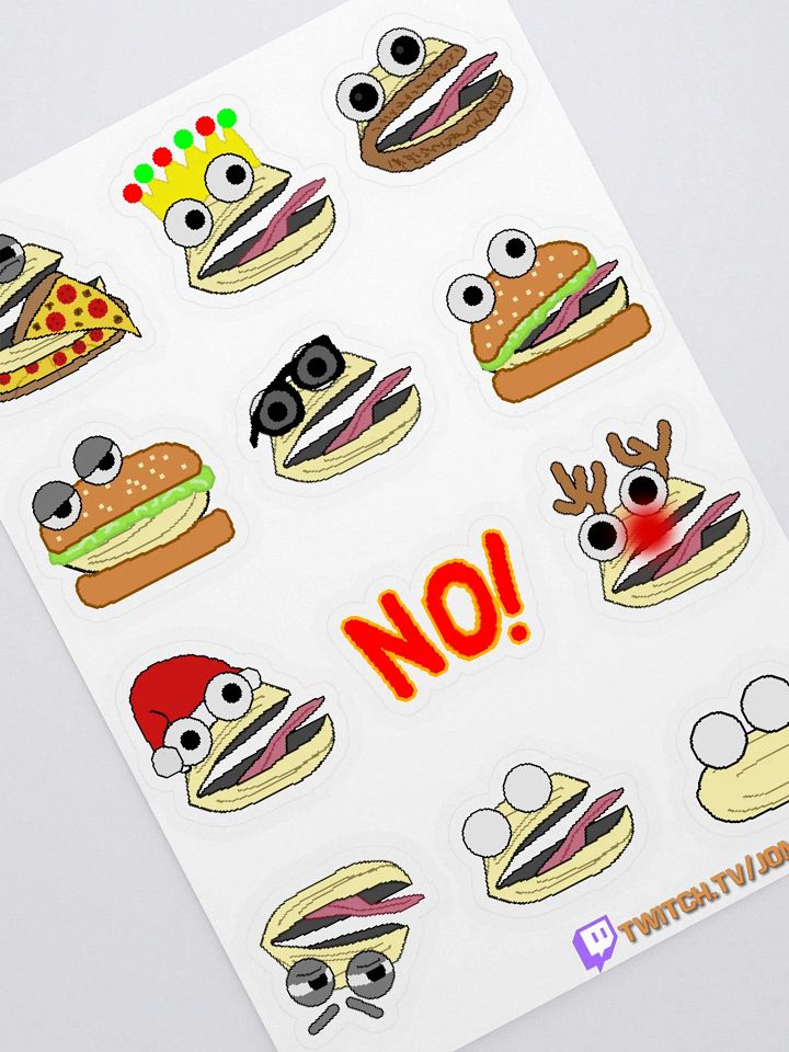 Jombie's Clam Stickers - Set #3 product image (2)