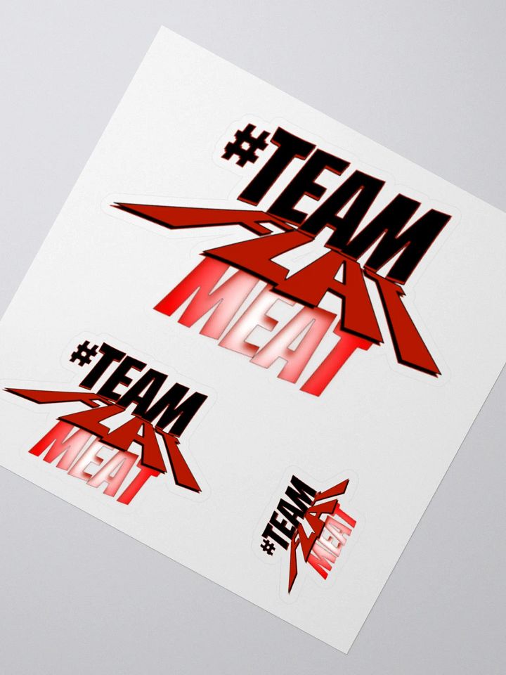 #TEAM FLAT MEAT Sticker Trio product image (6)