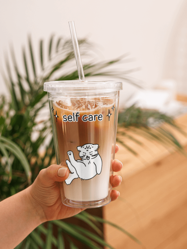 Self Care Manul - Transparent Cup & Straw product image (5)