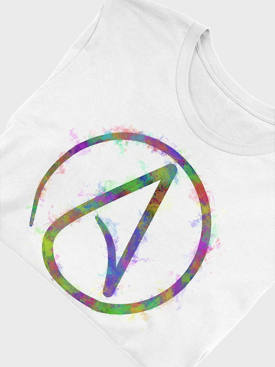 Atheist symbol with bright colour splatters T-Shirt product image (48)
