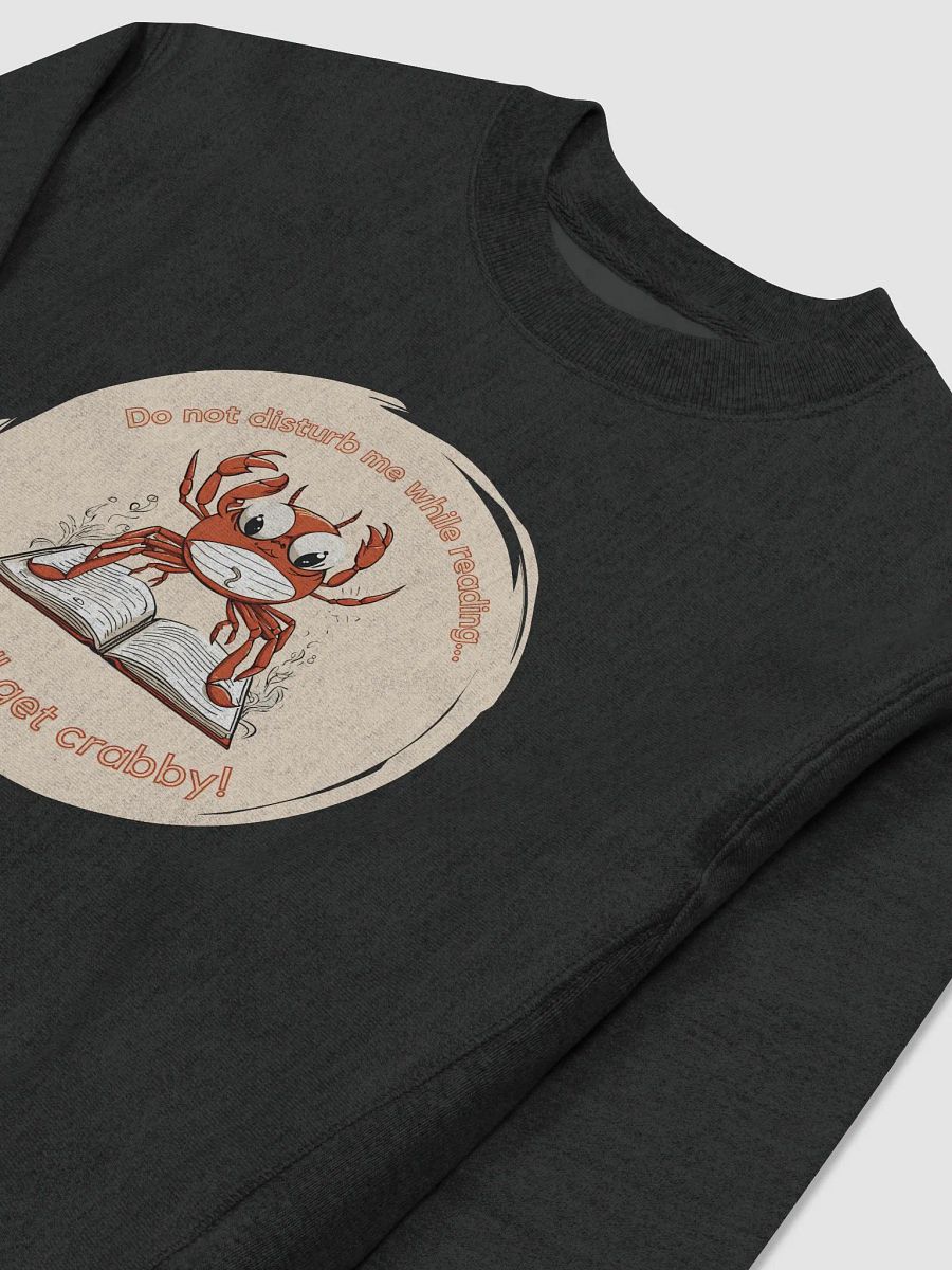 Do not disturb me while reading crab sweatshirt product image (3)