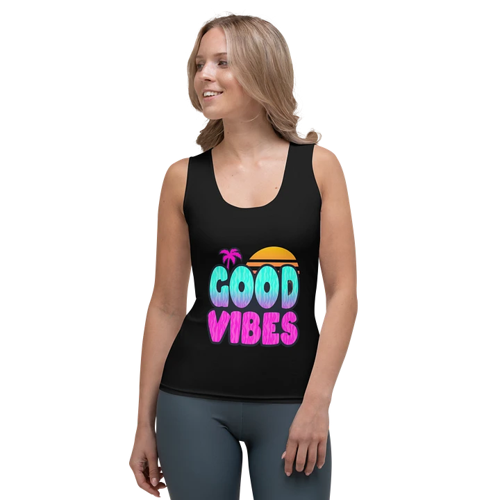 GOOD VIBES WOMEN'S FITTED TANK TOP product image (1)