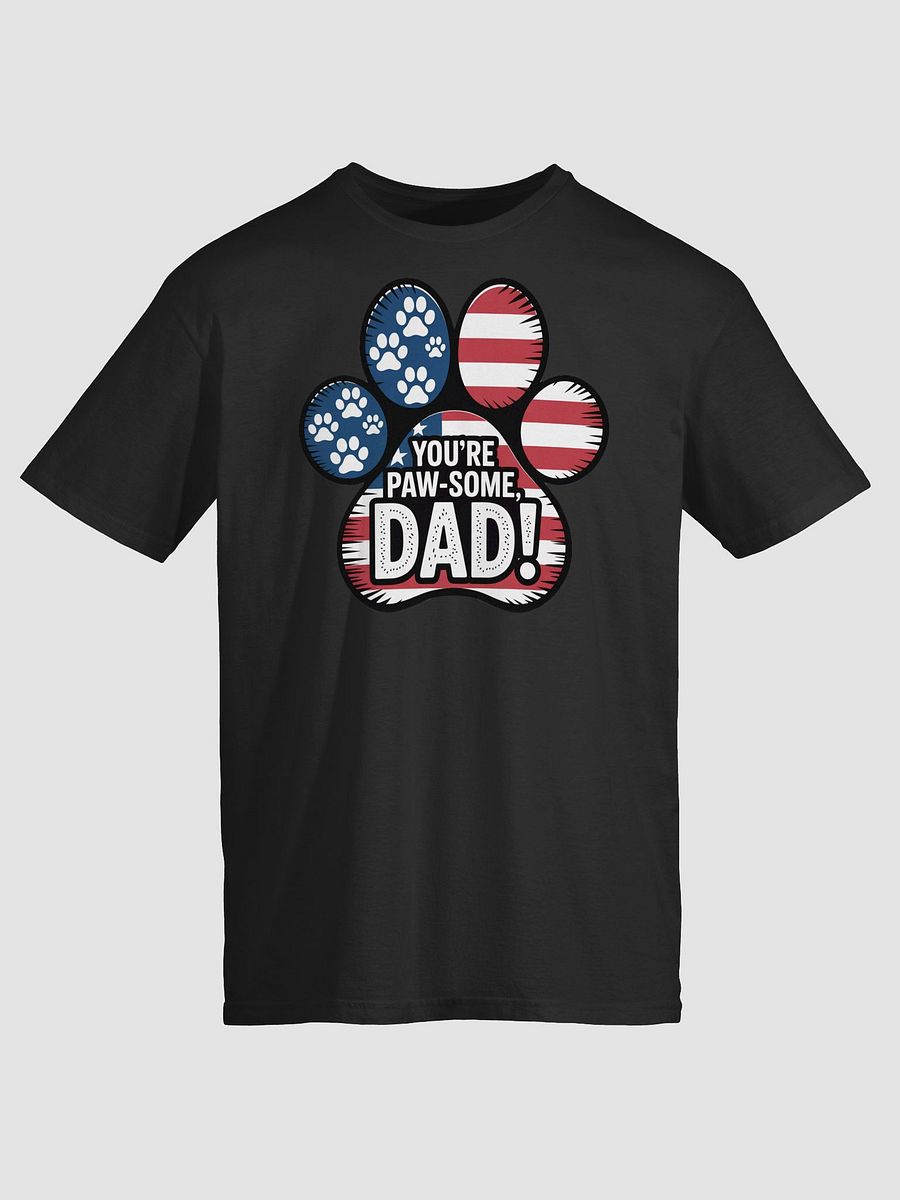 Paw-some Dad Patriotic T-Shirt product image (1)