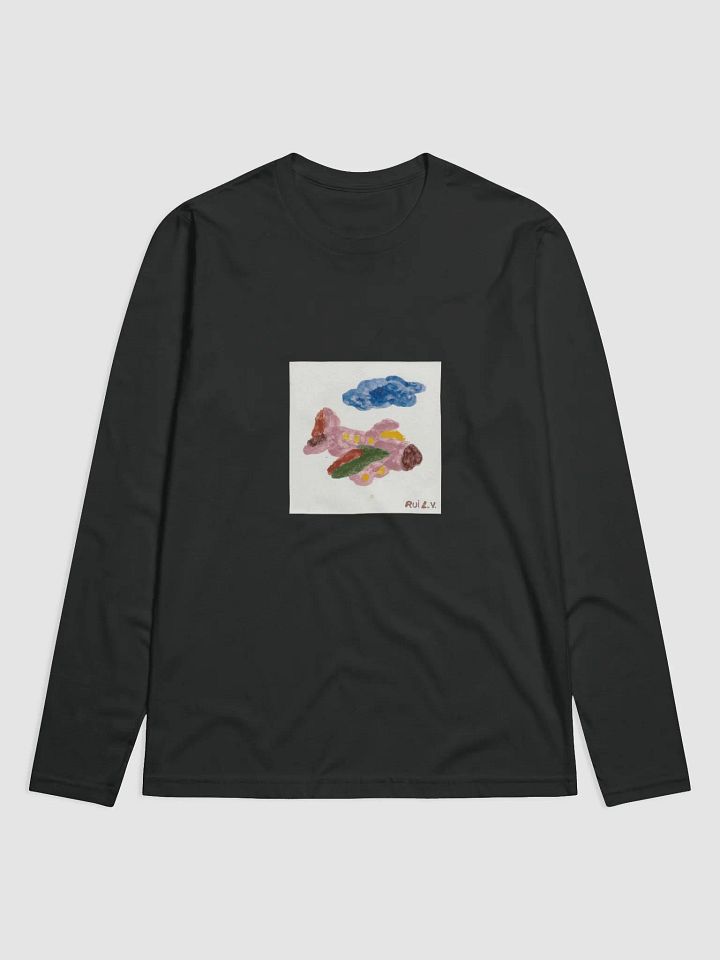 Kid Airplane (Next Level Premium Fitted Long Sleeve Crew) product image (1)