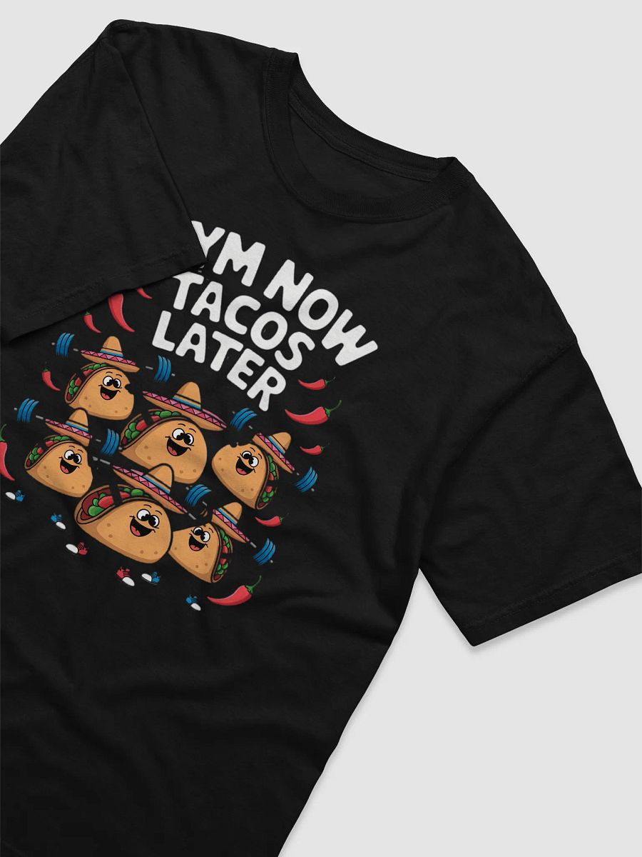 Funny "Gym Now, Tacos Later" Workout T-Shirt – Cute Taco Weightlifting Design product image (15)
