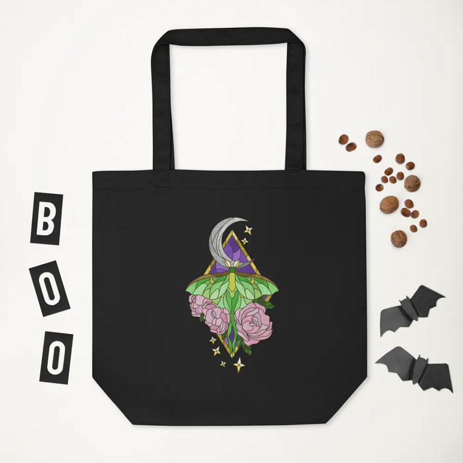 Stained Glass Moth Tote product image (2)