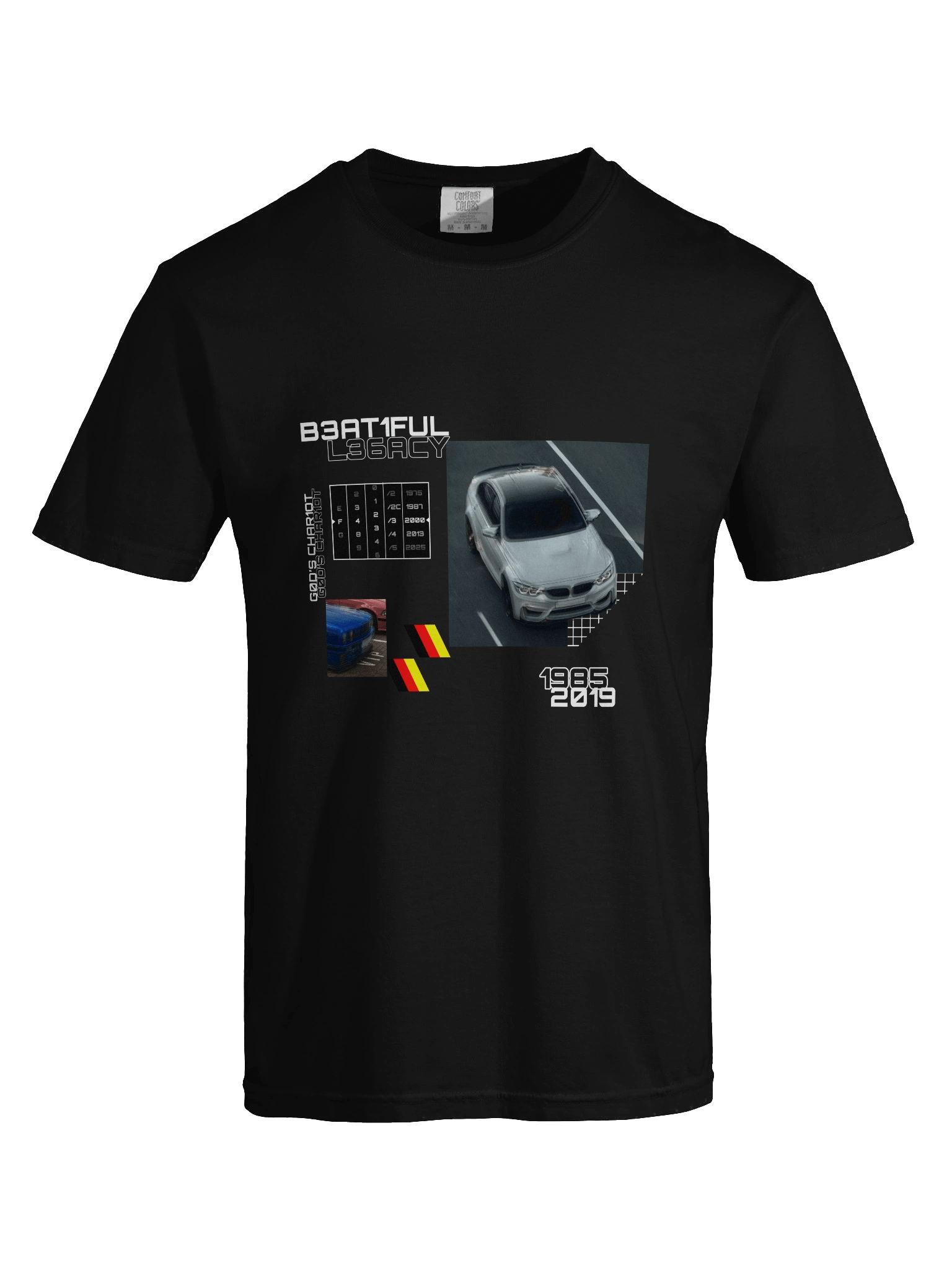 God's Chariot, German Automotive (White) | Shirt product image (3)