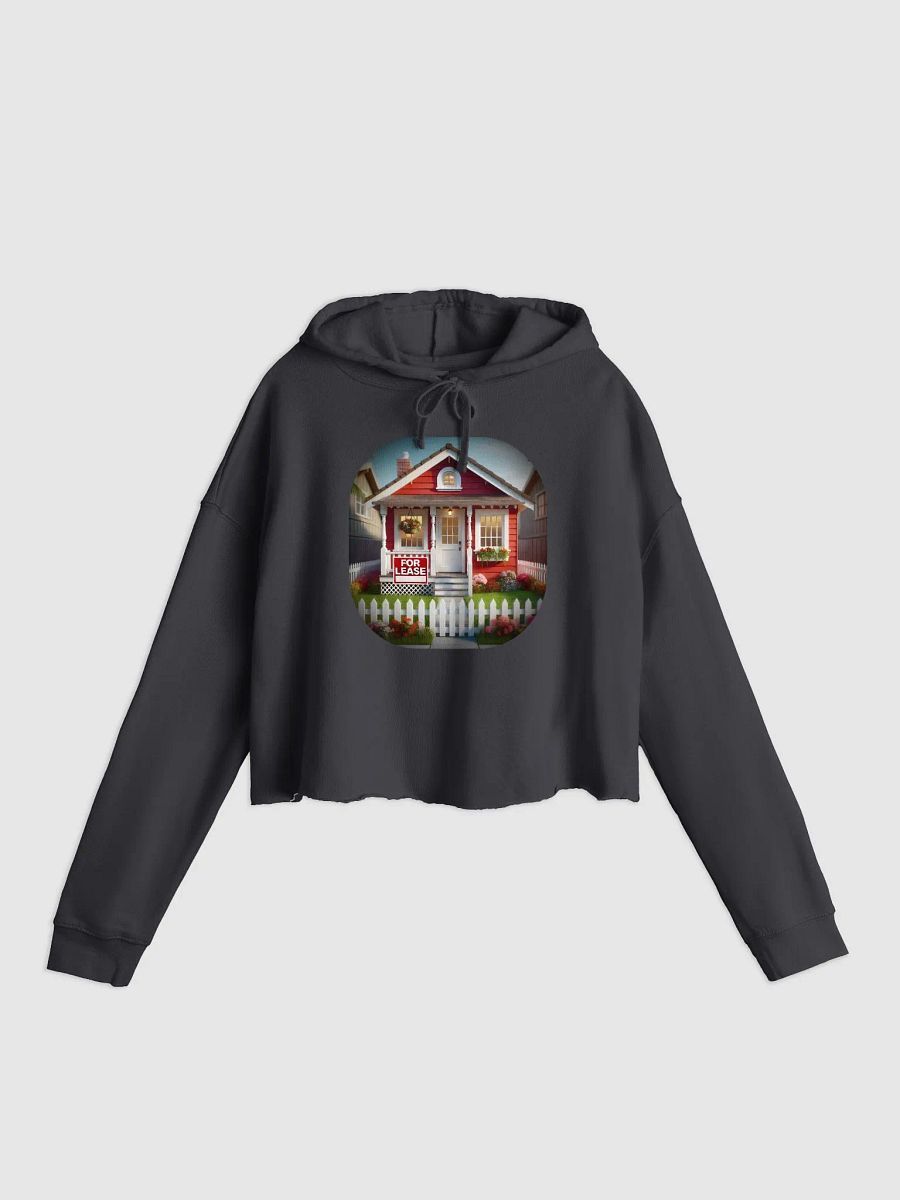 For Lease Print Crop Top Hoodie product image (1)
