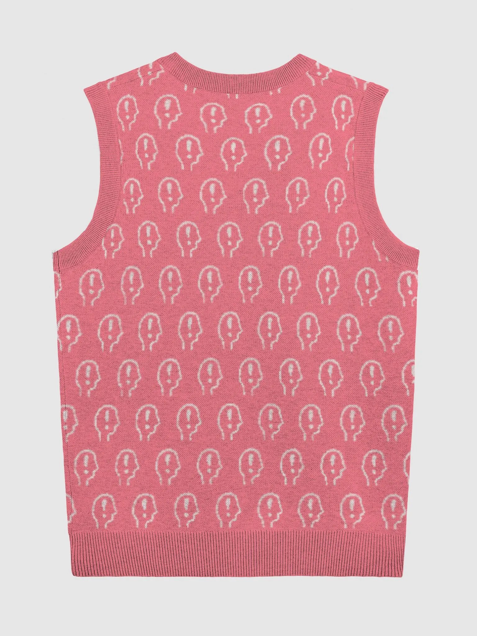 EXCLAIMING MENTALLY (duotone pink) knitwear vest product image (9)