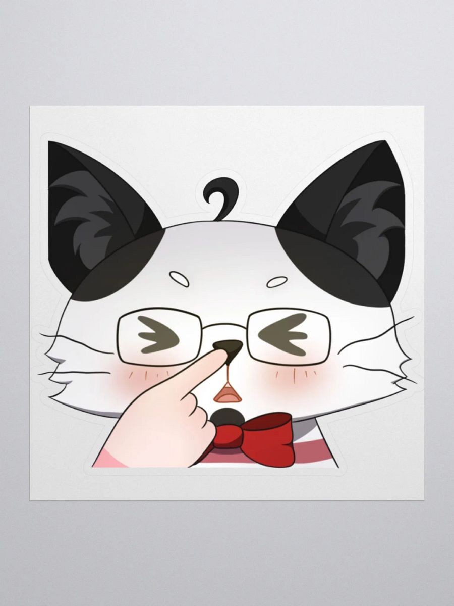 JPAG_Grey cat Boop emote sticker product image (1)