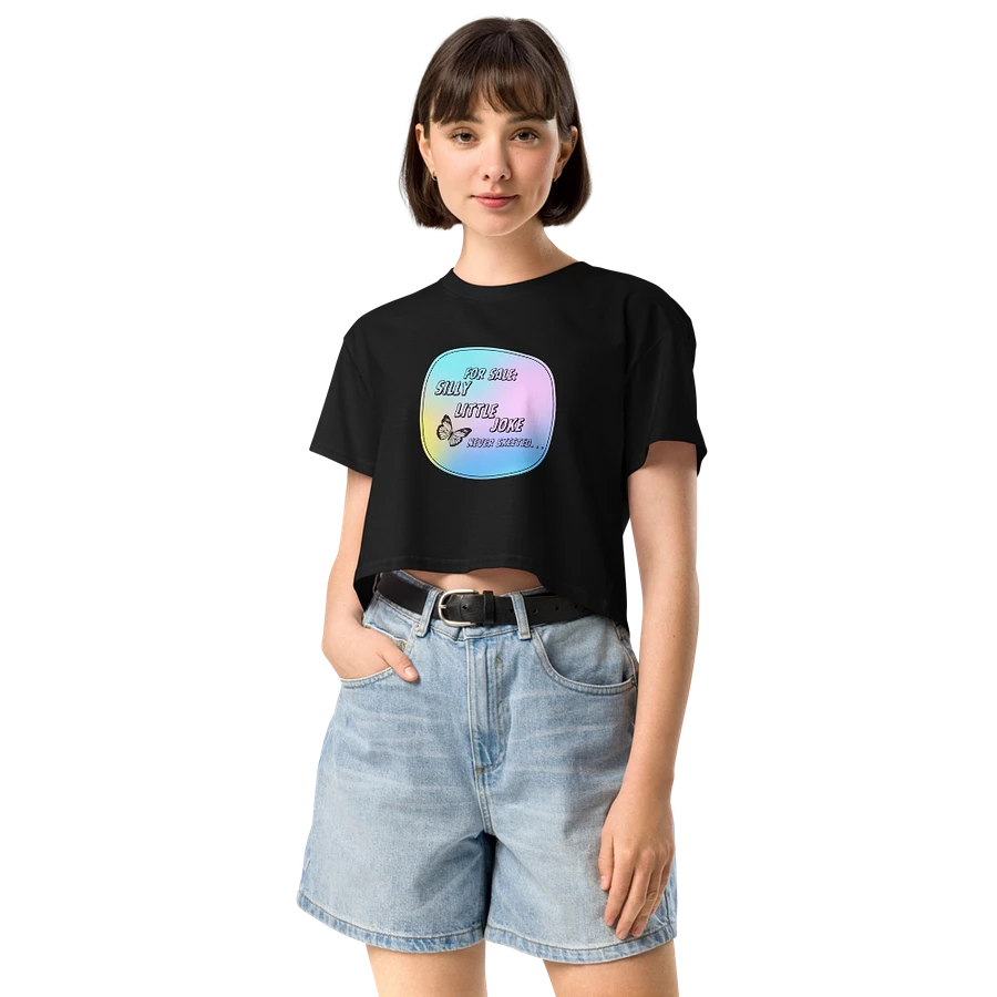 Silly Little Joke Crop Top T-shirt product image (12)