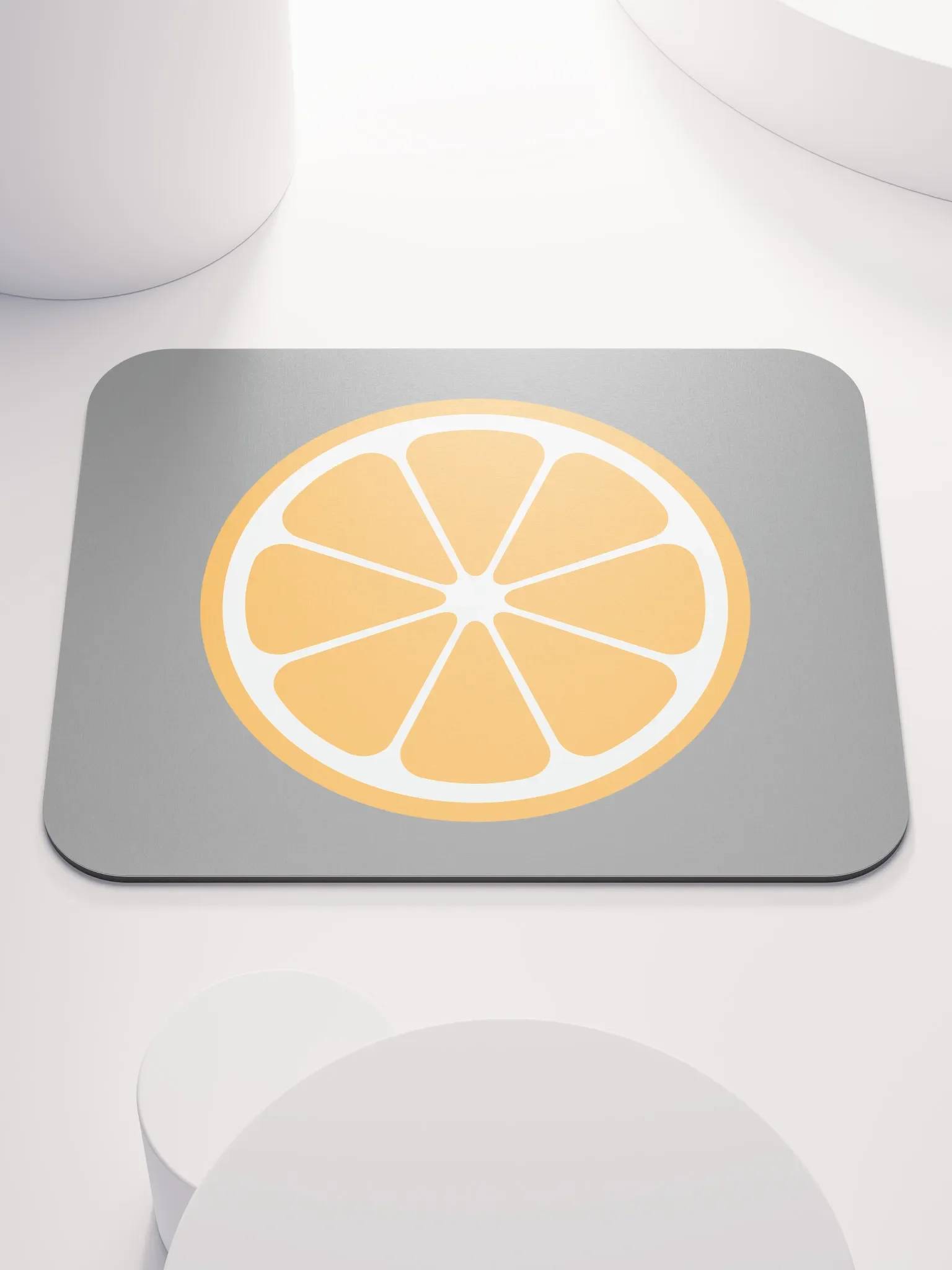 MIKAN Mouse Pad (Orange × Gray) product image (1)