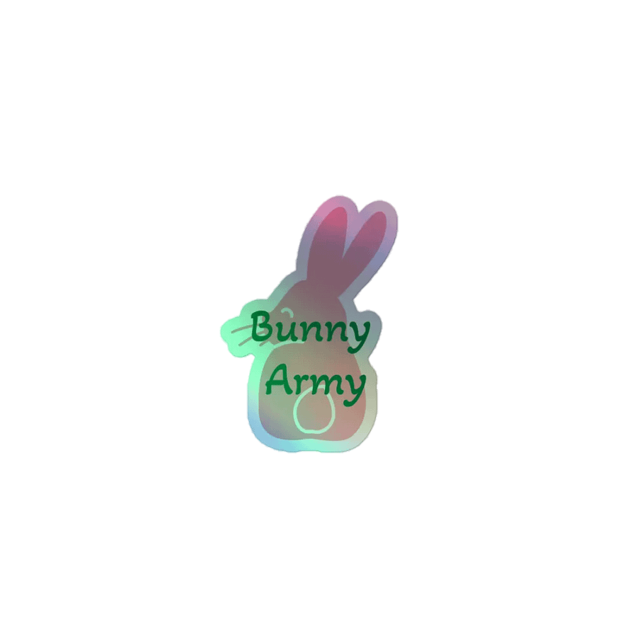 Bunny Army Holo-Sticker product image (1)