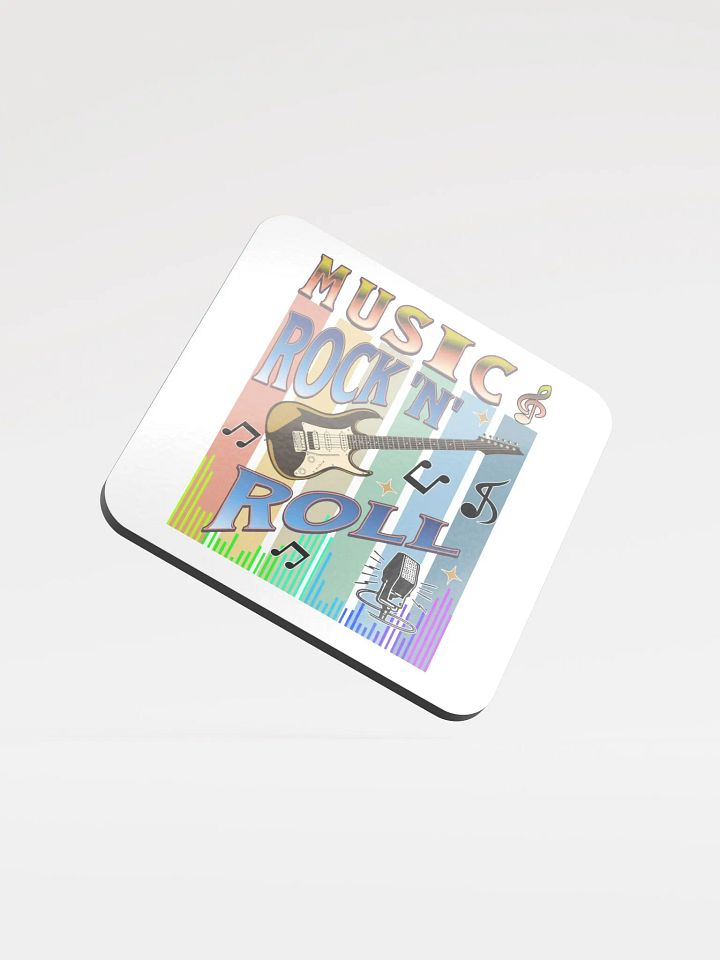 Music Rock N Roll Guitar Cork Coaster Set product image (1)