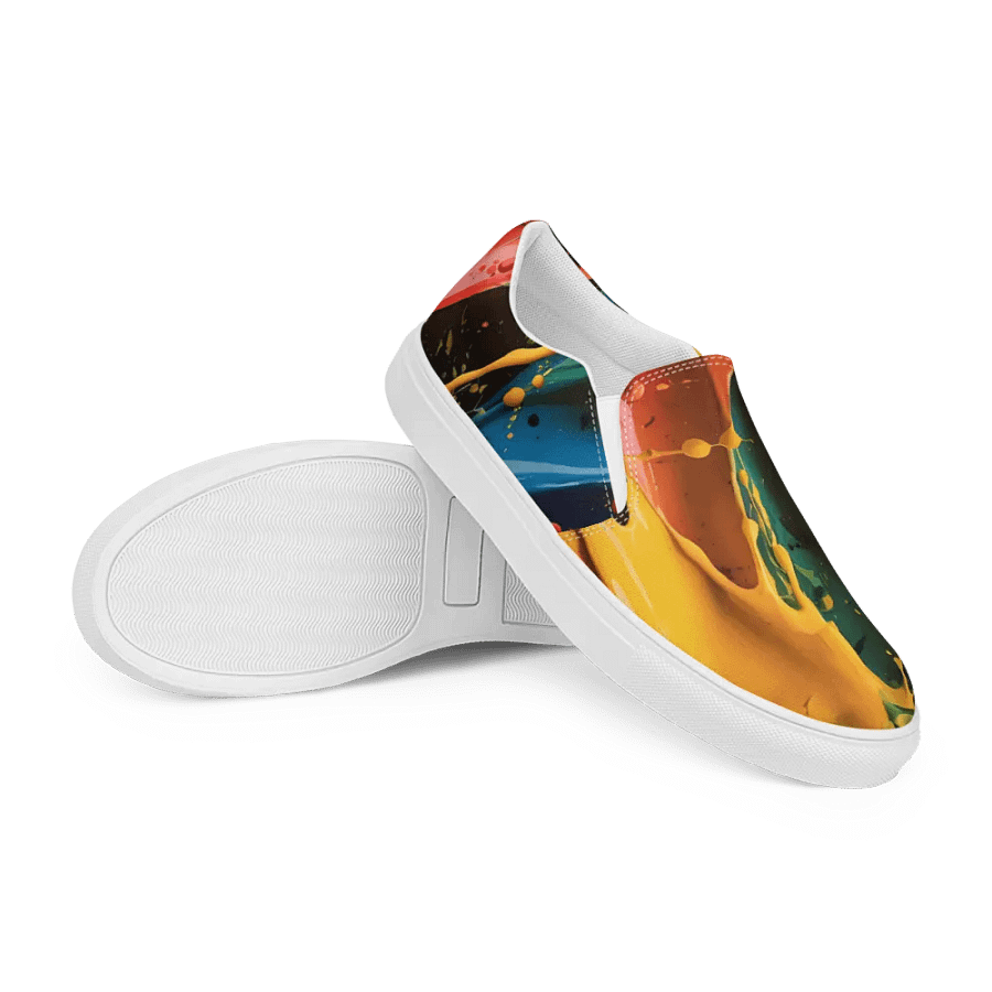Vibrant Splatter Canvas Shoes product image (12)
