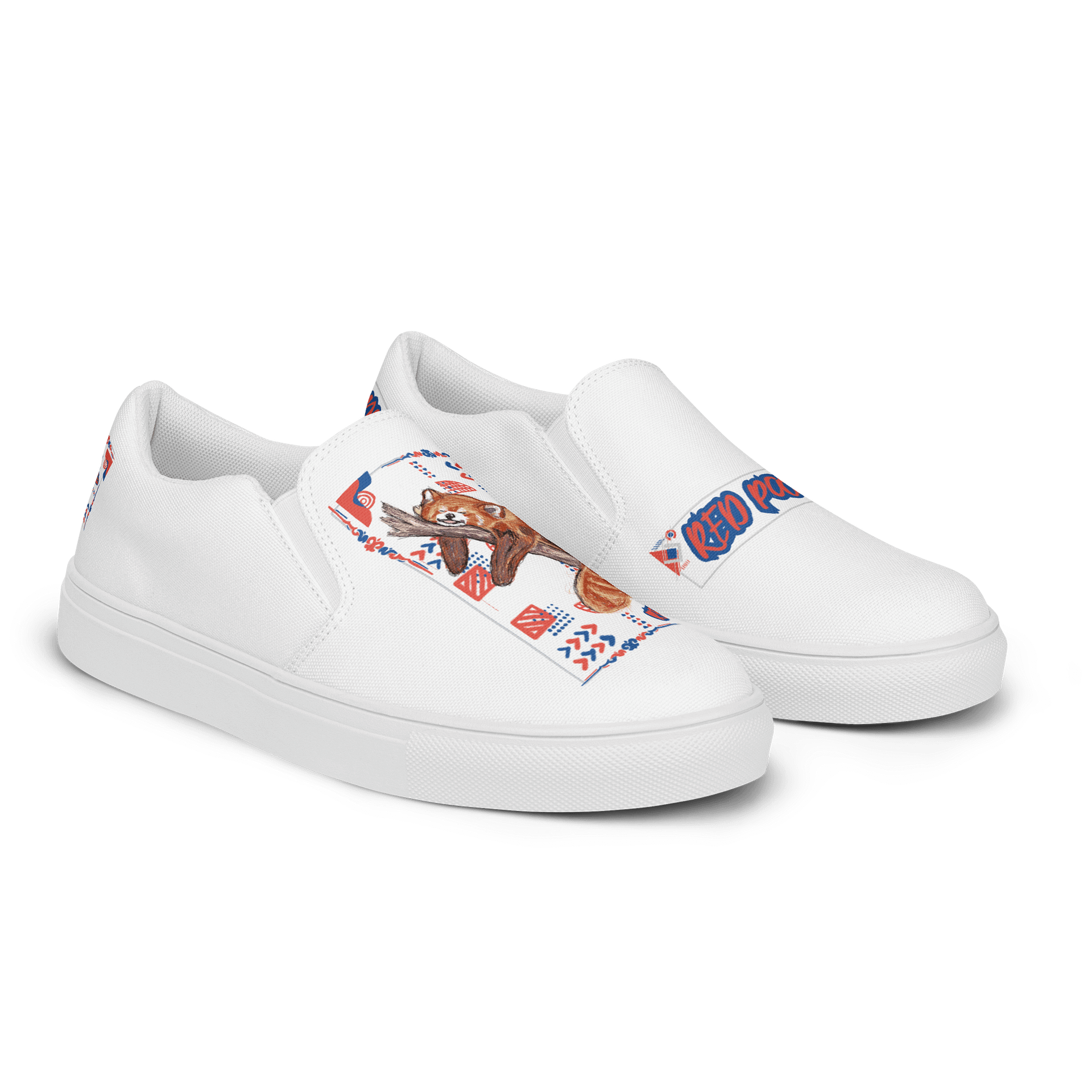 "Zzz" RED PANDA Women's Slip-On Shoes product image (2)