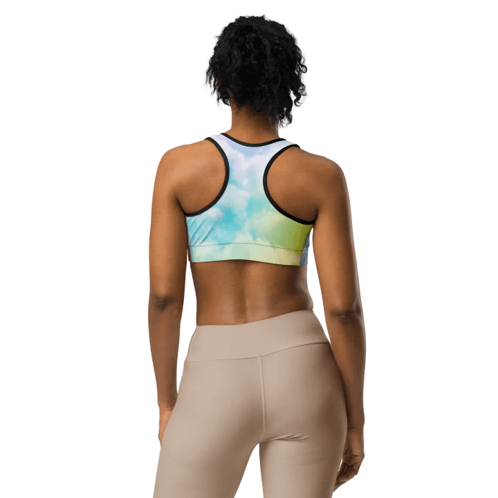 Blur cloud rainbow Design Sports Bra - V5 product image (1)
