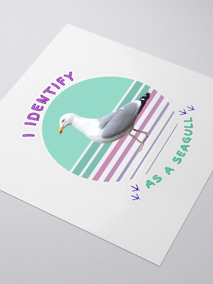 I Identify as a Seagull Stickers product image (8)