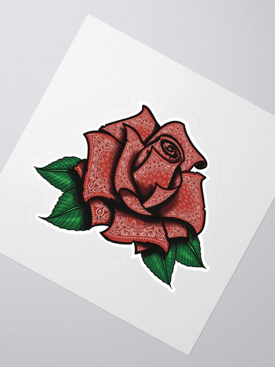 Red Rag Rose Sticker product image (2)