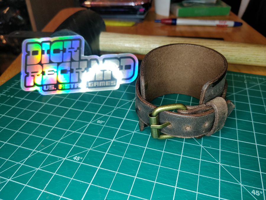 Brown 1 Band Leather Cuff 0B product image (6)