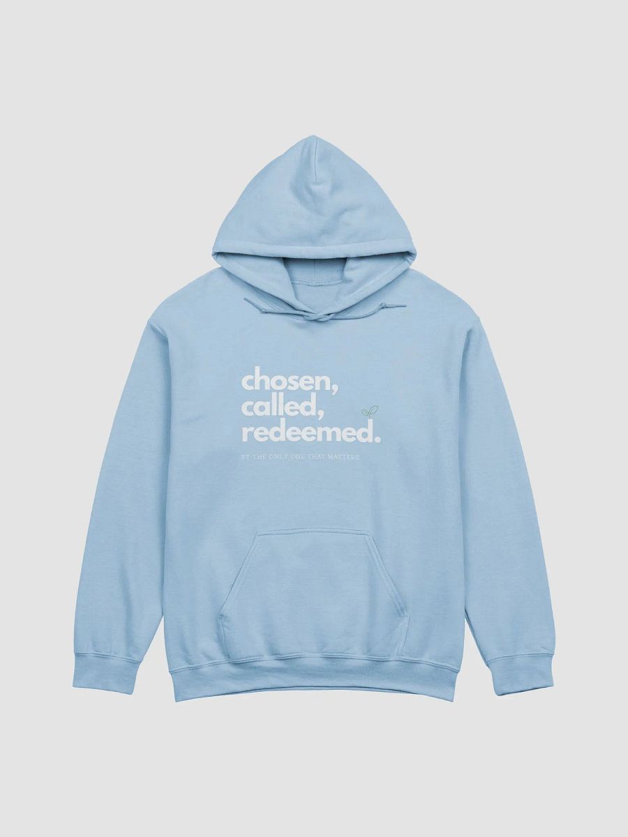 Chosen, Called, Redeemed Hoodie (White Text) product image (2)