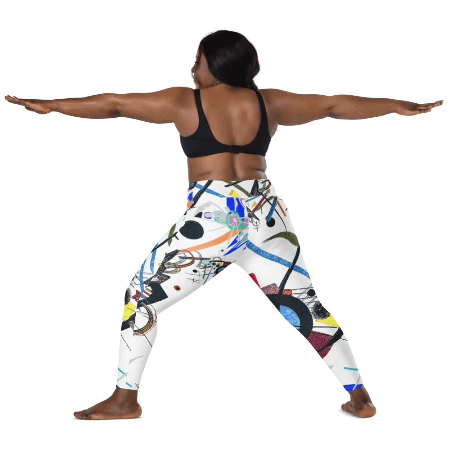 Abstract Lithographic Pattern Design Leggings with pockets - V1 product image (4)