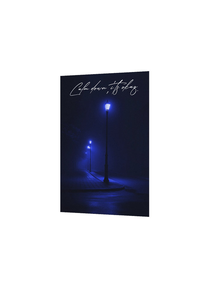 "Calm Down" Handwritten Matte Poster product image (12)