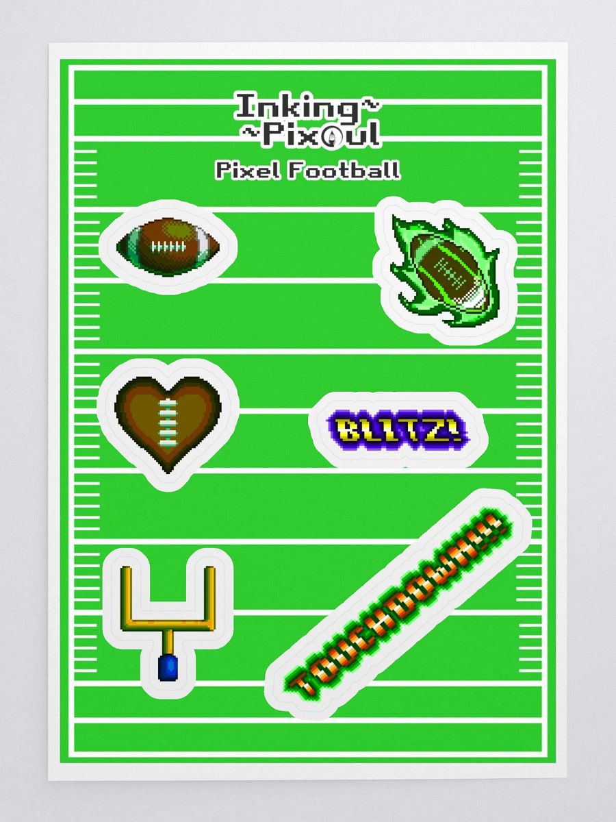 Pixel Football Sticker Sheet product image (3)