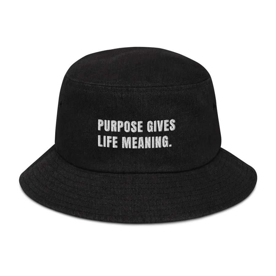 Urban Geometry Denim Bucket Hat | Purpose gives life meaning product image (2)
