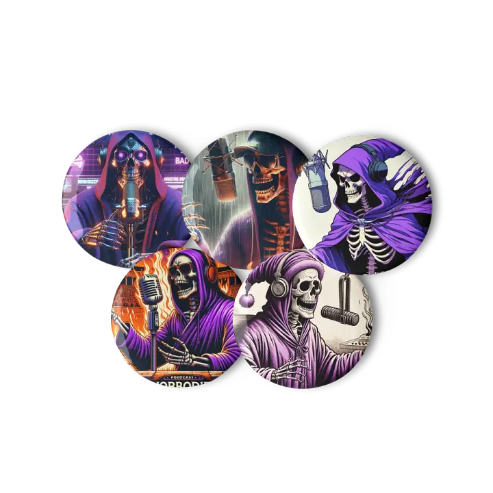 Morbid Set of 5 Pin Buttons product image (1)