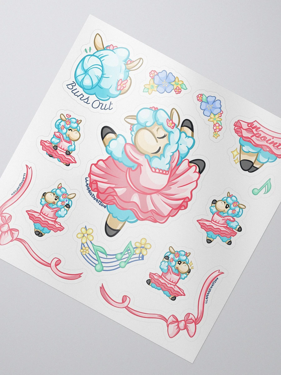 Llama Ballet Sticker Set product image (2)