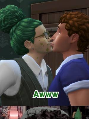 Set up the perfect first kiss… then The Sims asked if he’s romantic 😭💕 #Sims4 #FirstKiss #VeryVeggieChallenge #SimsRomance #SimsFunny #SimsTok