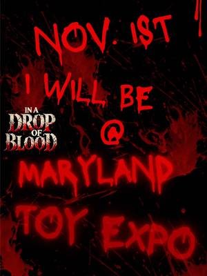 NOVEMBER 1st i will be at Maryland Toy Expo in Timonium only for a few hours!!! come see if u can find me 🤫 i got 2 “Baltimore Terrifier” magnets for those who say “im from tiktok” will u get them?! come see me around 12PM EST #Maryland #baltimore #expo #collectibles #arttheclownterrifier 