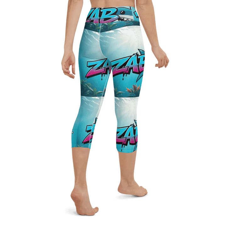 Smiling Shark 90s Yoga Capri Leggings product image (2)