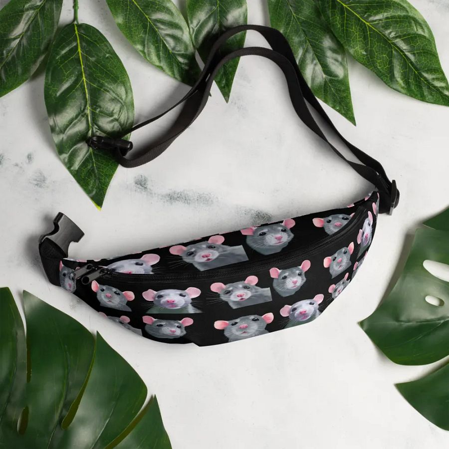 blue rats art fanny pack product image (2)