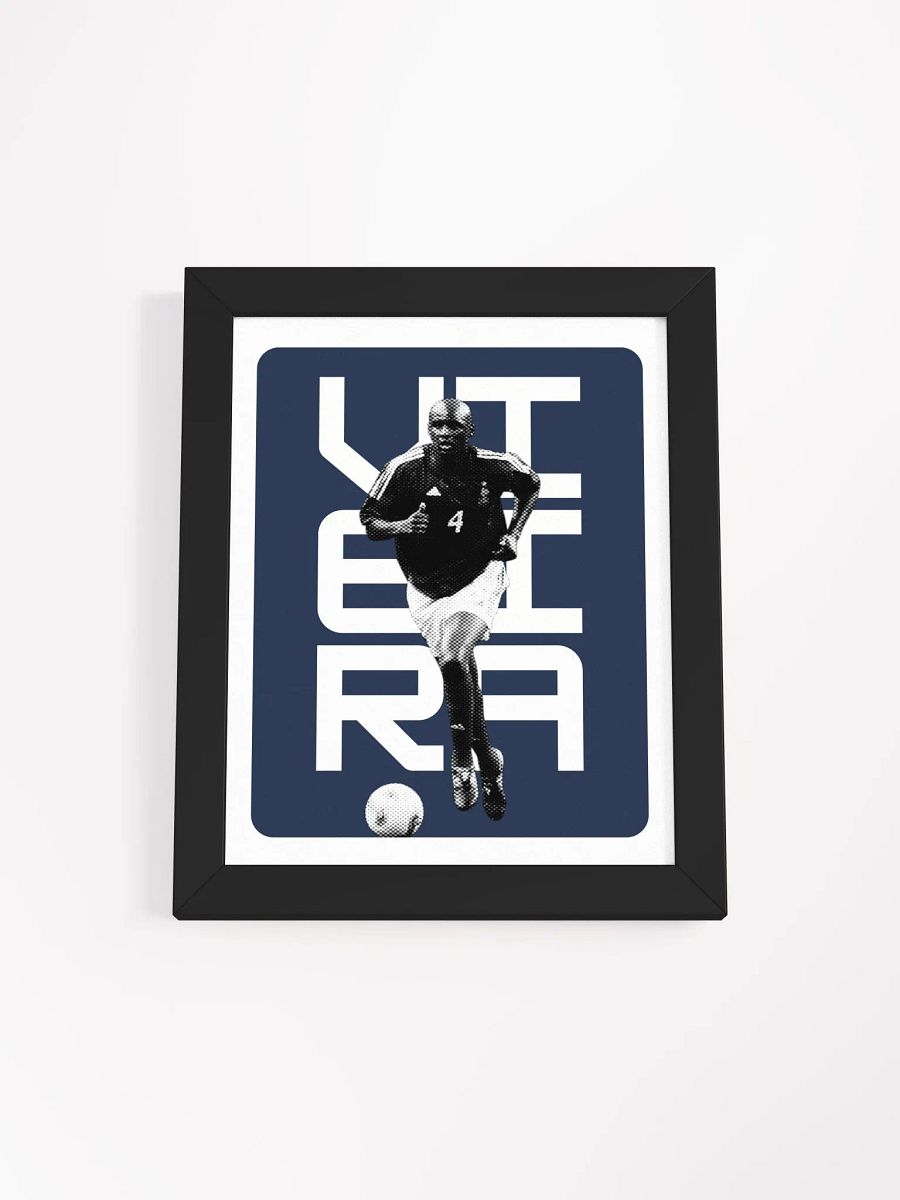 Patrick Vieira BW France Name Art Framed Print product image (1)