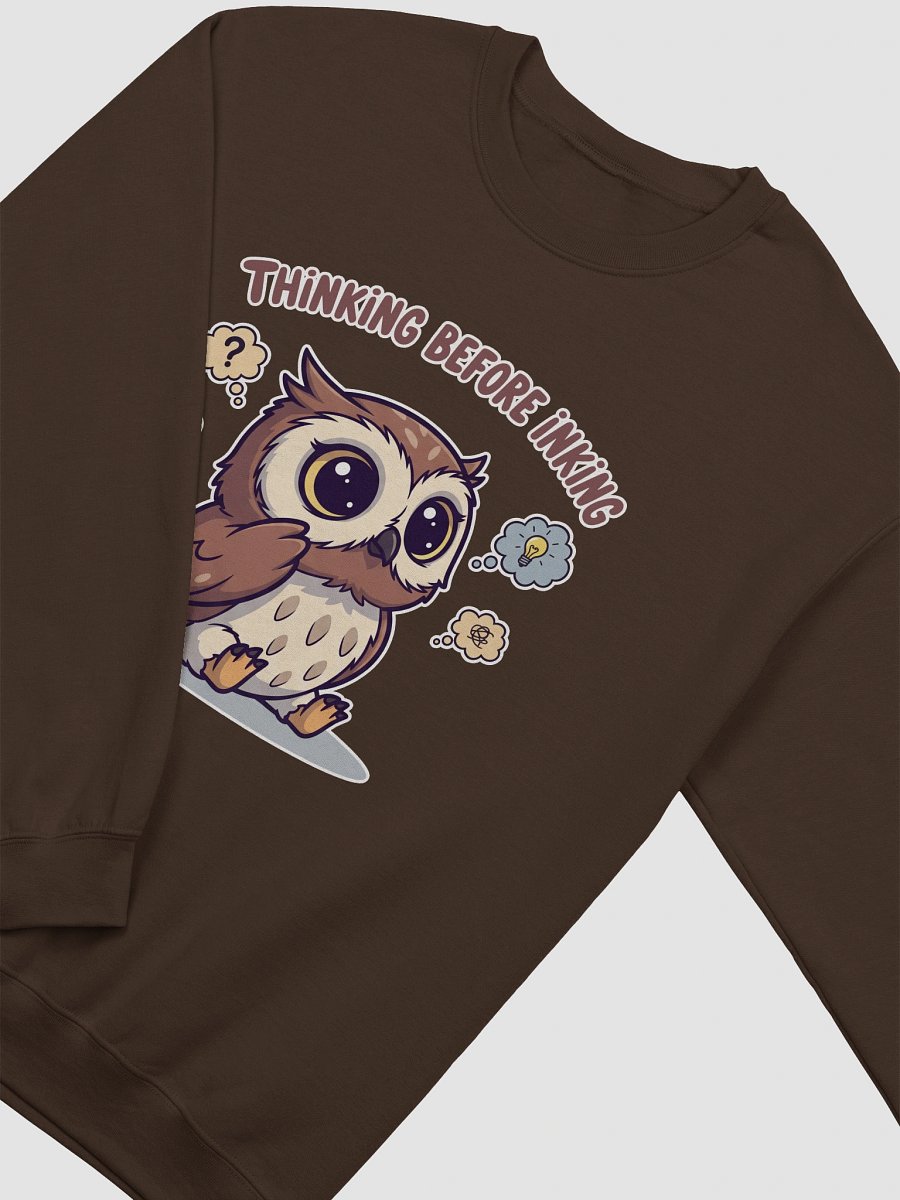 Overthinking Owl Crewneck Sweatshirt product image (15)