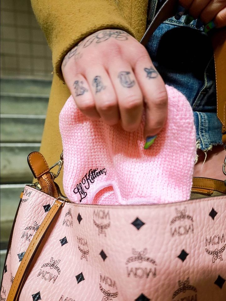 PINK LIL KITTEN SKI MASK product image (2)