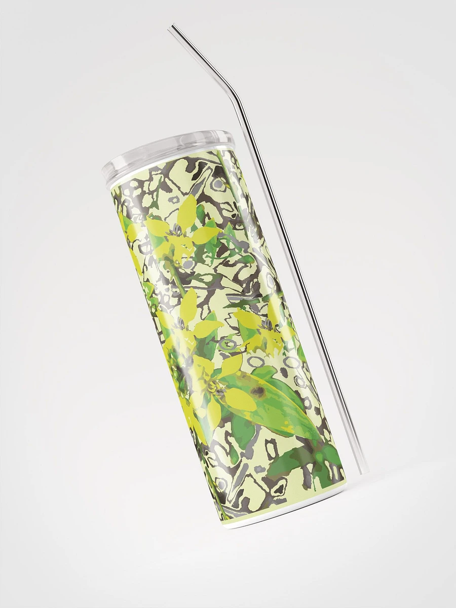 Miniaday Designs Green and Yellow Nature Stainless Steel Tumbler product image (3)