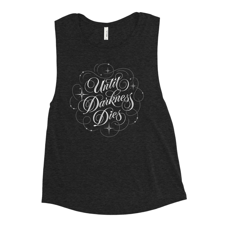 Until Darkness Dies (swirls design) Bella+Canvas Women's Flowy Muscle Tank product image (1)